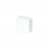 Caja deriv 110x110x50 p/canal 12x7 blanco.