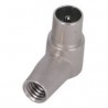 Conector iec 9,5 macho acod. metal. cabl