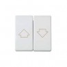 Grupo de 2 pulsadores persianas blanco 10 A 250V