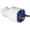Clavija 2p+t,16a 250v~.pvc color blanco.