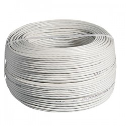 Cable scs blanco rollo 200mtr.