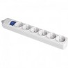 Base multiple 6 tomas 2p+t,16a 250v~