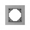Marco simple aluminio/gris Logus Animato.