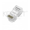 Conector RJ45 macho Cat5e 3p 8p8c 6u"