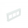 Triple adapt q45 p/canales c/tapa l75 blanco.