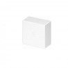 Caja deriv 80x80x30 p/canal 12x7 gris.