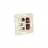Toma señal mixta r-tv-sat-2xrj45 cat 6 u