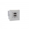 Doble cargador usb tipo a blanco 45439 s