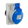BASE EMPOTRAR INCLINADA IP44 2P+T 230V 32A 6H