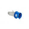 CLAVIJA AEREA IP44 2P+T 400V 32A 9H