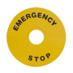 Etiqueta circular emergency...