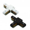 CONECTOR EN T PARA CARRIL MONOFASICO BLANCO BLANCO