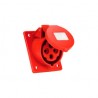 BASE INDUSTRIAL TRASCUADRO INCLINADA 3P+T,16A 230V~ IP44.