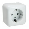 BASE ENCHUFE DOBLE SUPERF BL