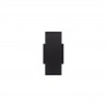 Aplique exterior casablanca 2x35w gu10 ip54 negro