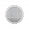 Aplique exterior led duala 14w 1000lm 4000k ip54 blanco