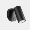 APLIQUE SIMPLY GU10 7W NEGRO PARED LECTURA