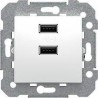 VIVA,CARGADOR DOBLE USB 2100MA BLANCO POLAR