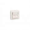 TAPA C/SOPORTE P/DOS CONECTORES RJ45 BL