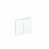Tecla doble (par) blanco