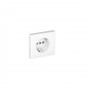 Tapa c/prot p/enchufe 2p+t (sko) blanco
