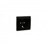 TAPA C/PROTECCION P/BASE SCHUKO NEGRA