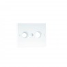 Tapa p/toma r tv-sat blanco
