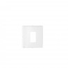 Tapa p/toma inf rj45 1 salida blanco