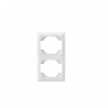 Marco doble vertical blanco