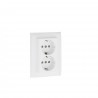 Doble base monobloc shuko c/ protección bl