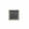 Tapa c/soporte p/dos conectores rj45 gris