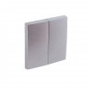 Tecla doble (par) aluminio Logus 90.