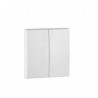 Tecla doble (par) blanco Logus 90.
