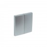 Tecla p/mecanismo doble funcion aluminio