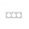 Marco triple blanco/blanco.