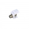 Adaptador doble conector F para patch panel