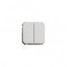 DOBLE CONMUTADOR MARFIL IP44 SERIE 800