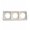 Marco 3 elementos blanco ip44 serie 800
