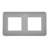 PLACA DOBLE SERIE LATINA CROMO