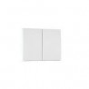 Tecla p/mecanismo doble funcion blanco