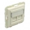 Tapa c/soporte p/dos conectores rj45 mar