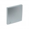 Tecla simple con simbolo campana aluminio Logus 90.