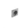 Tapa c/protec p/enchufe 2p+t sko aluminio Logus 90.