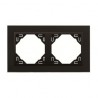 Marco doble cristal negro/negro