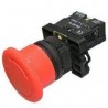 Pulsador paro ø22mm.girar ø40mm.rojo.1nc