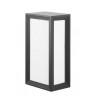 Aplique ip44 thomas e27 23w gris urbano