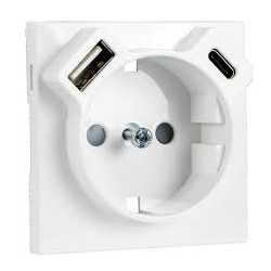 TAPA PARA BASE SCHUKO+USB