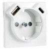 TAPA PARA BASE SCHUKO+USB