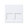 Tapa informatica 2 conectores amp.