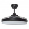 Ventilador/Plafón LED modelo TAHITI negro, 72 W, 3600 lm.